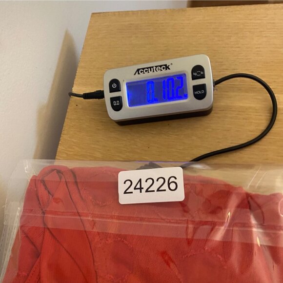 Chicos Top Womens 3 US Extra Large Red Applique Polka Dot Elbow Kimono Sleeves - Picture 10 of 10